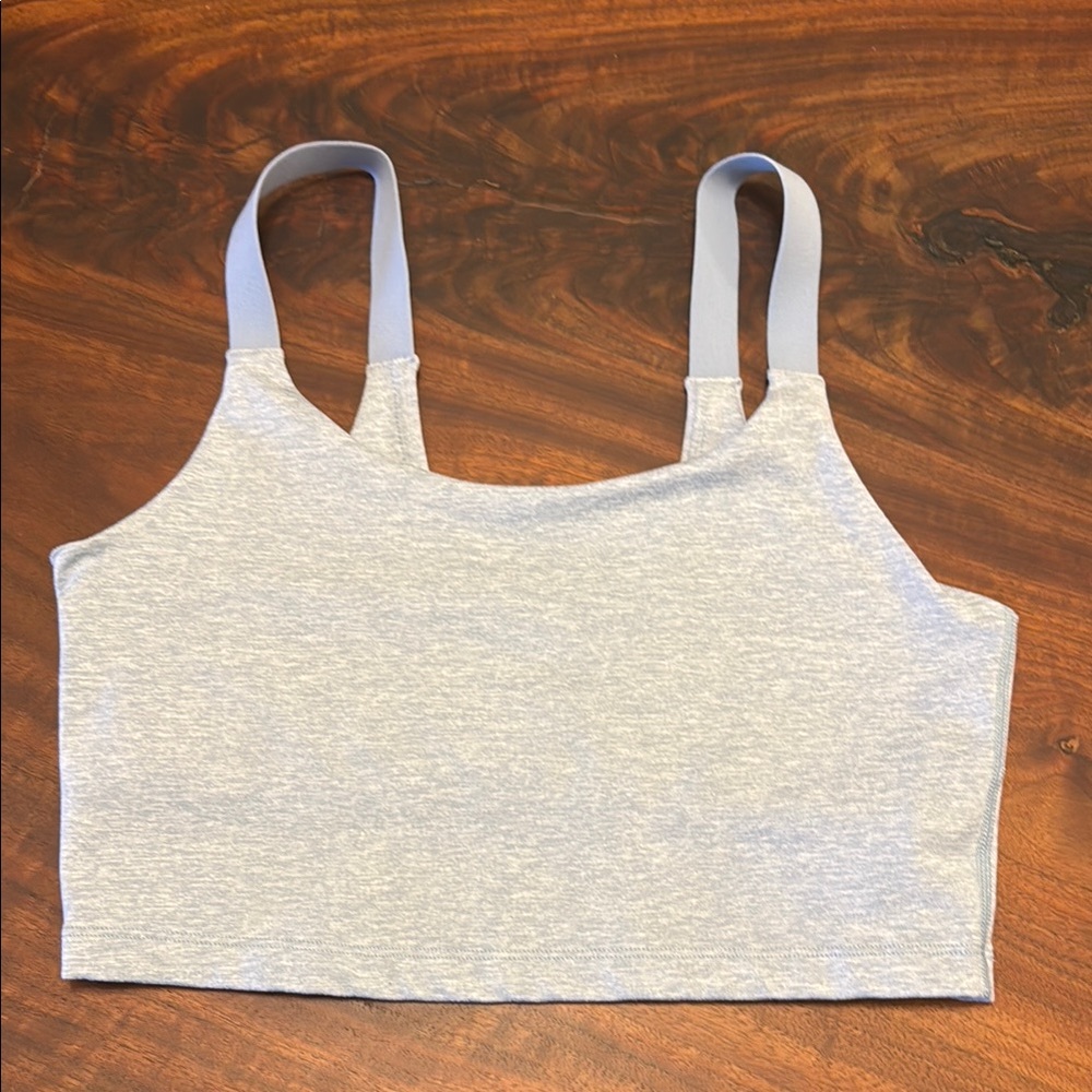Light Gray Cropped Tank Top